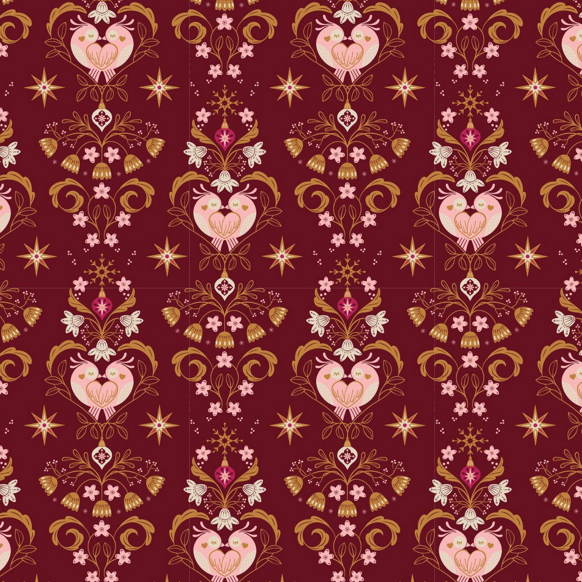 Felicity Fabrics SALE Winter Whispers A Couple of Birds