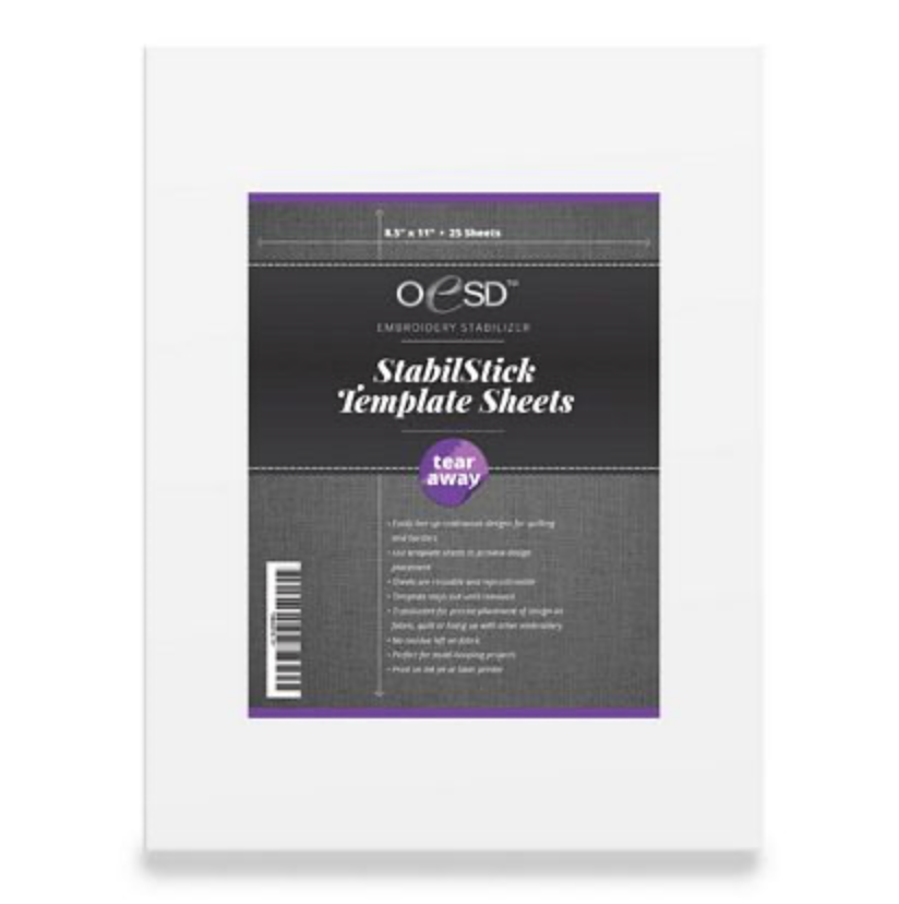 OESD OESD Stabilstick Template Sheets