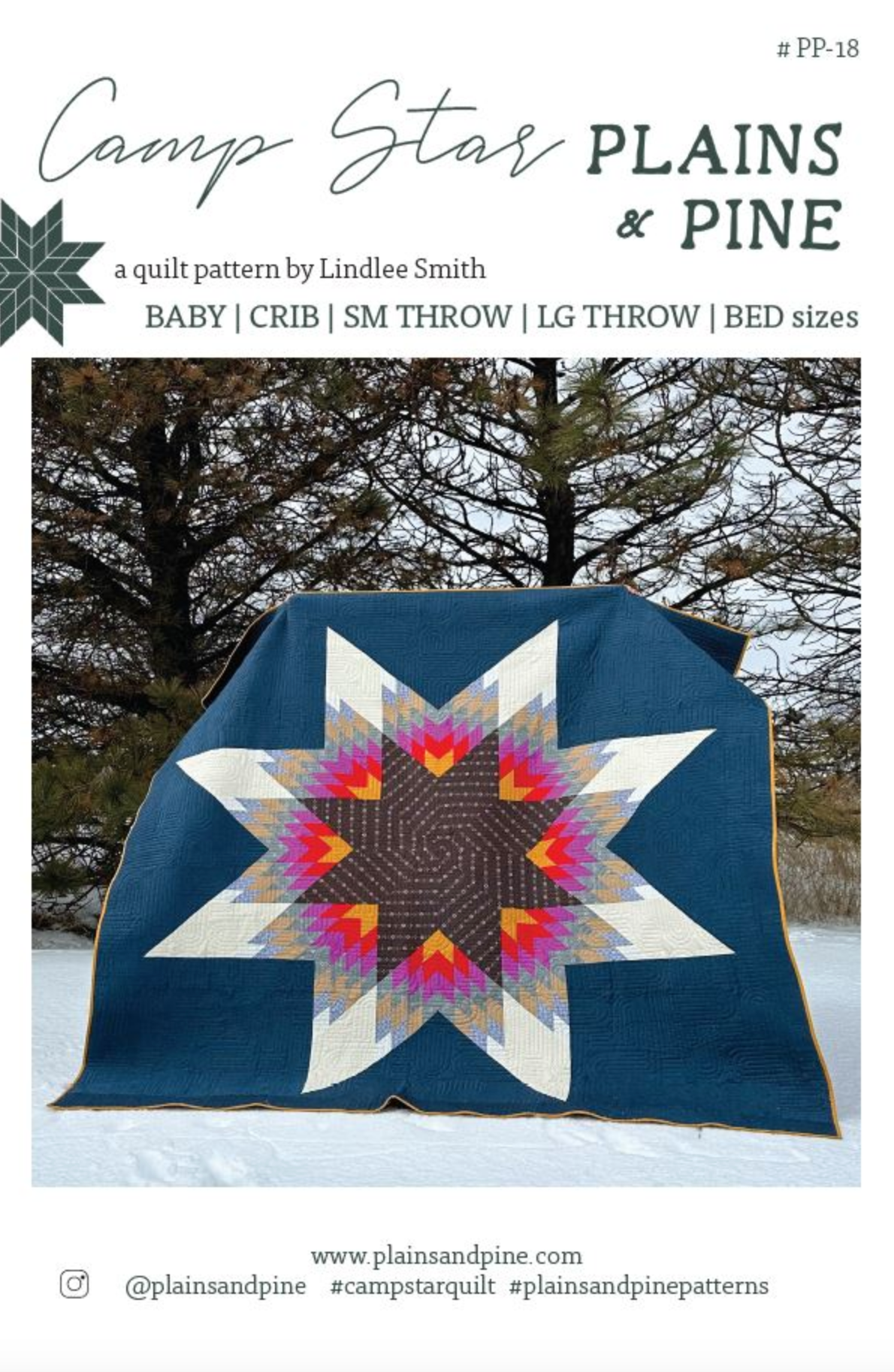 Plains and Pine SALE Plains and Pine Camp Star Quilt Pattern