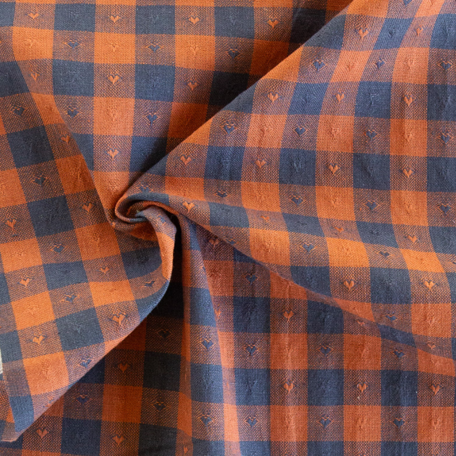 Fableism Supply Co Queen of Hearts Gingham Dobby Hearts in Sunday Best