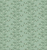 Cotton + Steel Rifle Paper Co. Dahlia Climbing Vines Sage Metallic