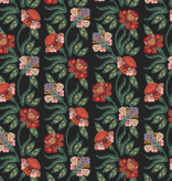 Cotton + Steel Rifle Paper Co. Dahlia Posy Black