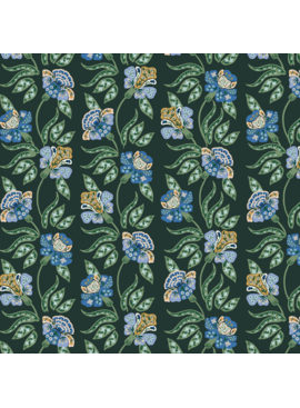 Cotton + Steel Rifle Paper Co. Dahlia Posy Hunter