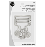 Dritz Overall Buckles Nickle 1 1/4 Inch