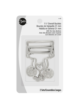 Dritz Overall Buckles Nickle 1 1/4 Inch