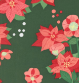 Moda Tiny Christmas Poinsettia Pine
