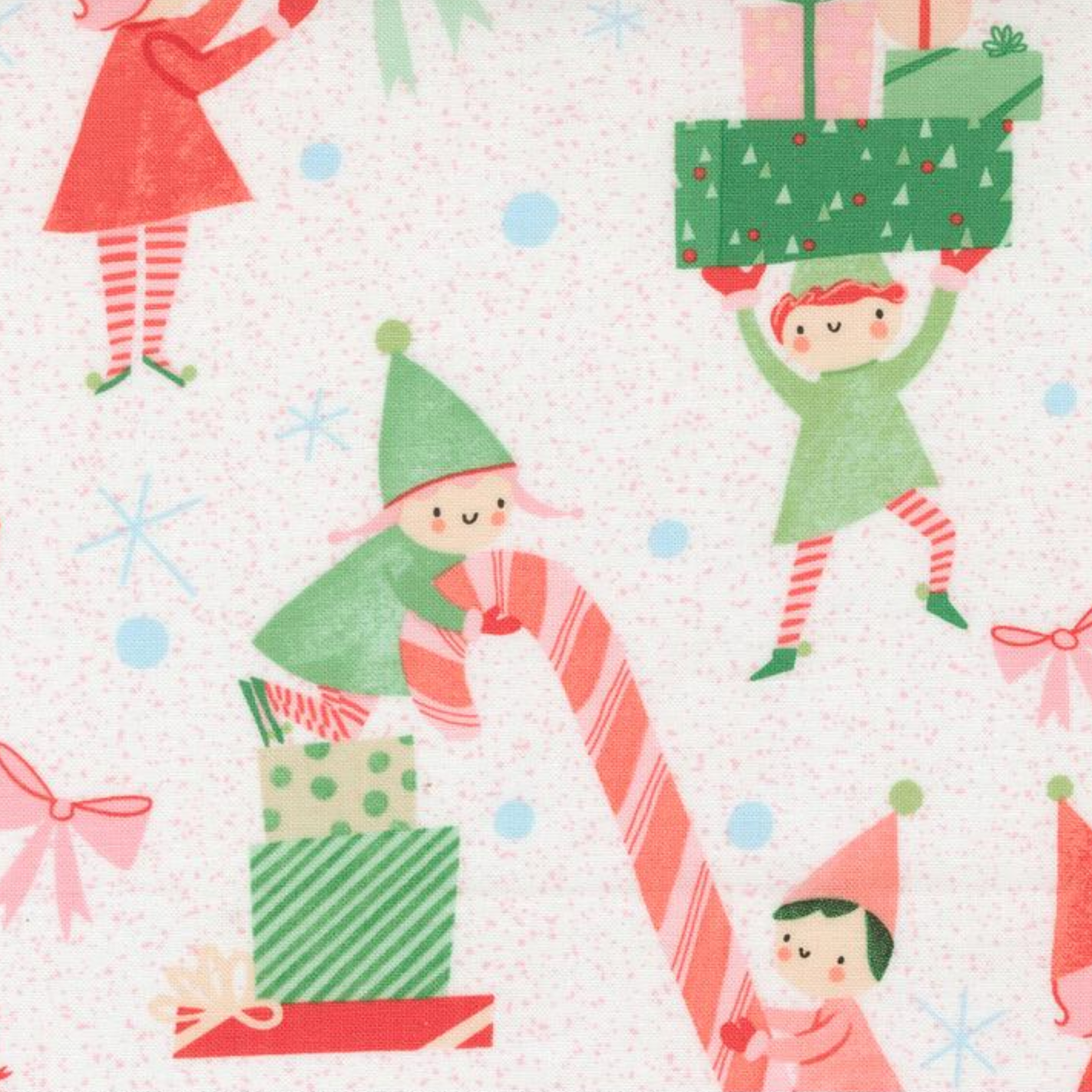 Moda Tiny Christmas Elves Snow
