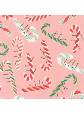 Moda Tiny Christmas Candy Canes Cotton Candy