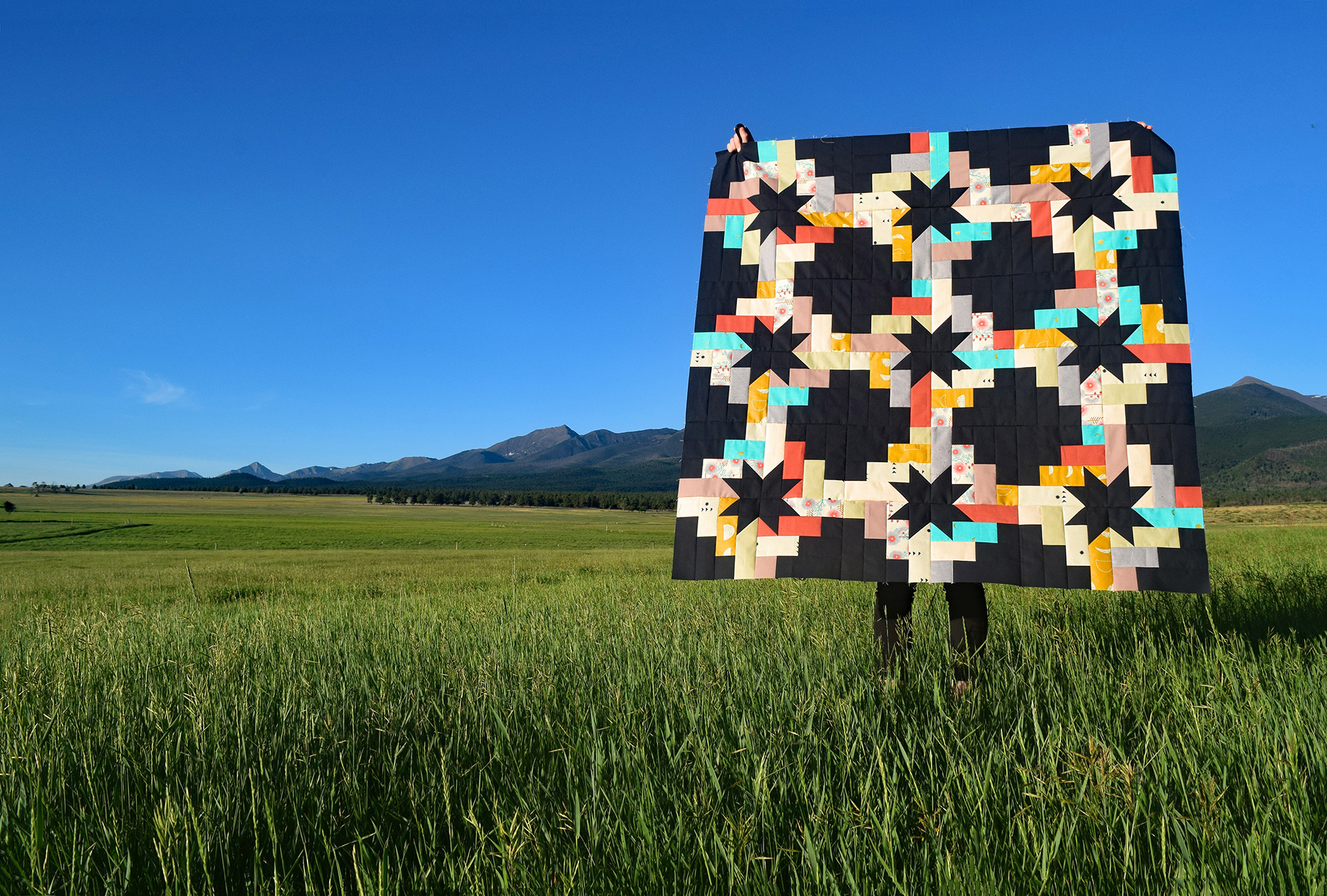 Plains and Pine Modernly Morgan Homespun Quilt Pattern