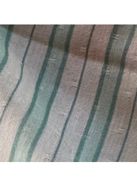 Atelier VingtSept SALE Atelier VigntSept Viscose Plumetis Luana Aqua and White