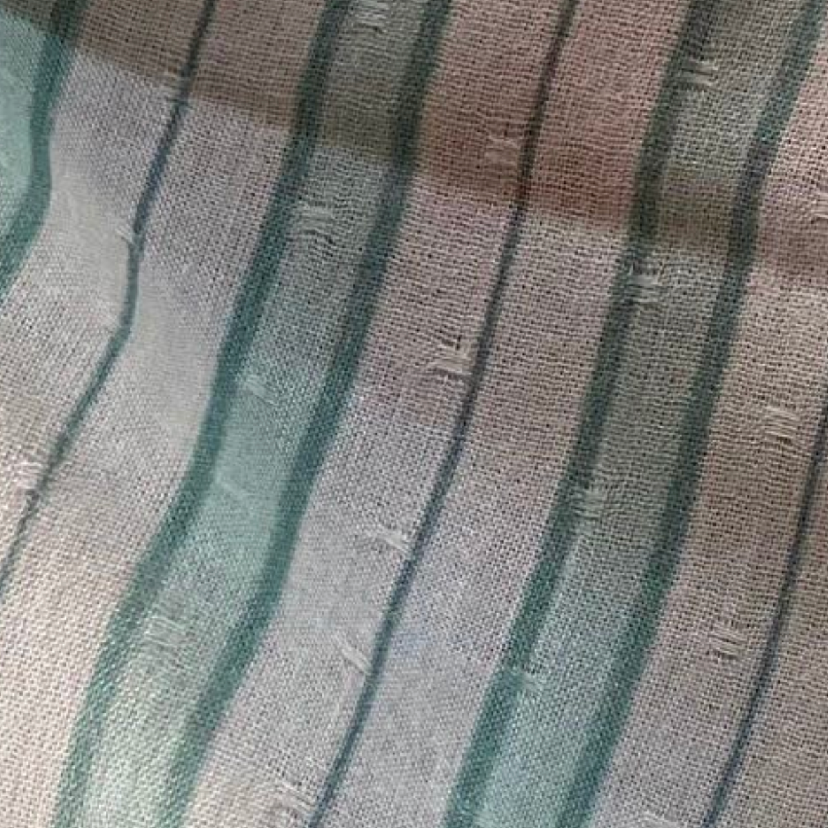 Atelier VingtSept Atelier VigntSept Viscose Plumetis Luana Aqua and White