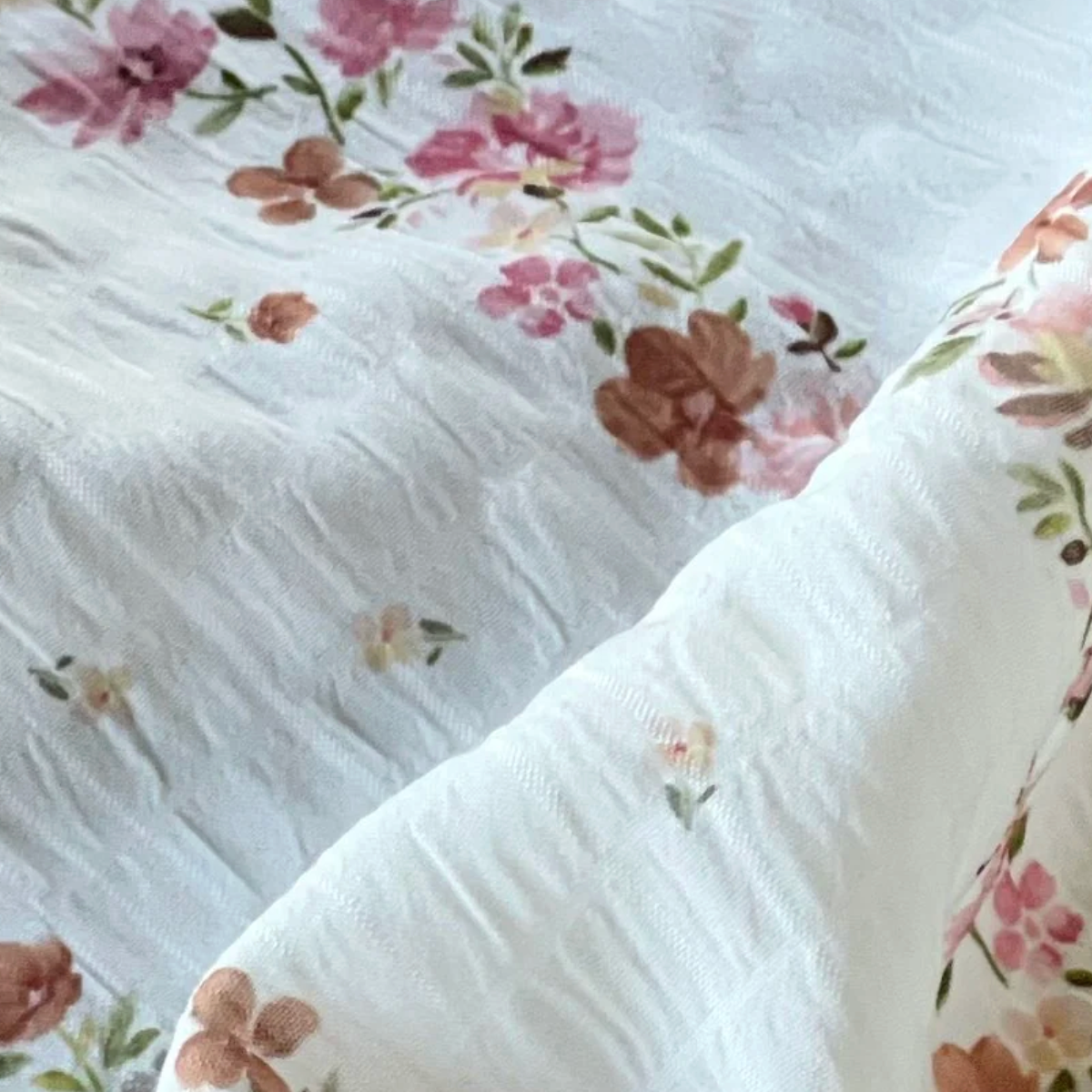 Atelier VingtSept Atelier VigntSept Seersucker Maritza Ivory and Caramel