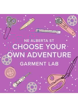 Amy Karol CLASS IN SESSION! Mondays, September 22nd, 29th, & October 6th, 6pm-9pm - Garment Lab: Choose Your Own Adventure
