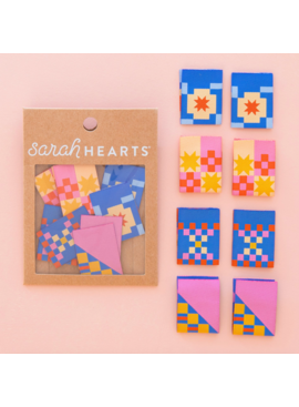 Sarah Hearts Sarah Hearts Then Came June Quilt Block Labels
