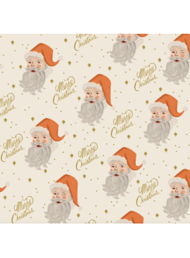 Rifle Paper Co SALE Holiday Classics Santa Cream Metallic