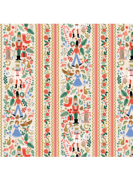 Rifle Paper Co Holiday Classics Holly Jolly Nutcracker Cream Metallic Gold