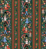 Rifle Paper Co Holiday Classics Holly Jolly Nutcracker Evergreen Metallic Gold