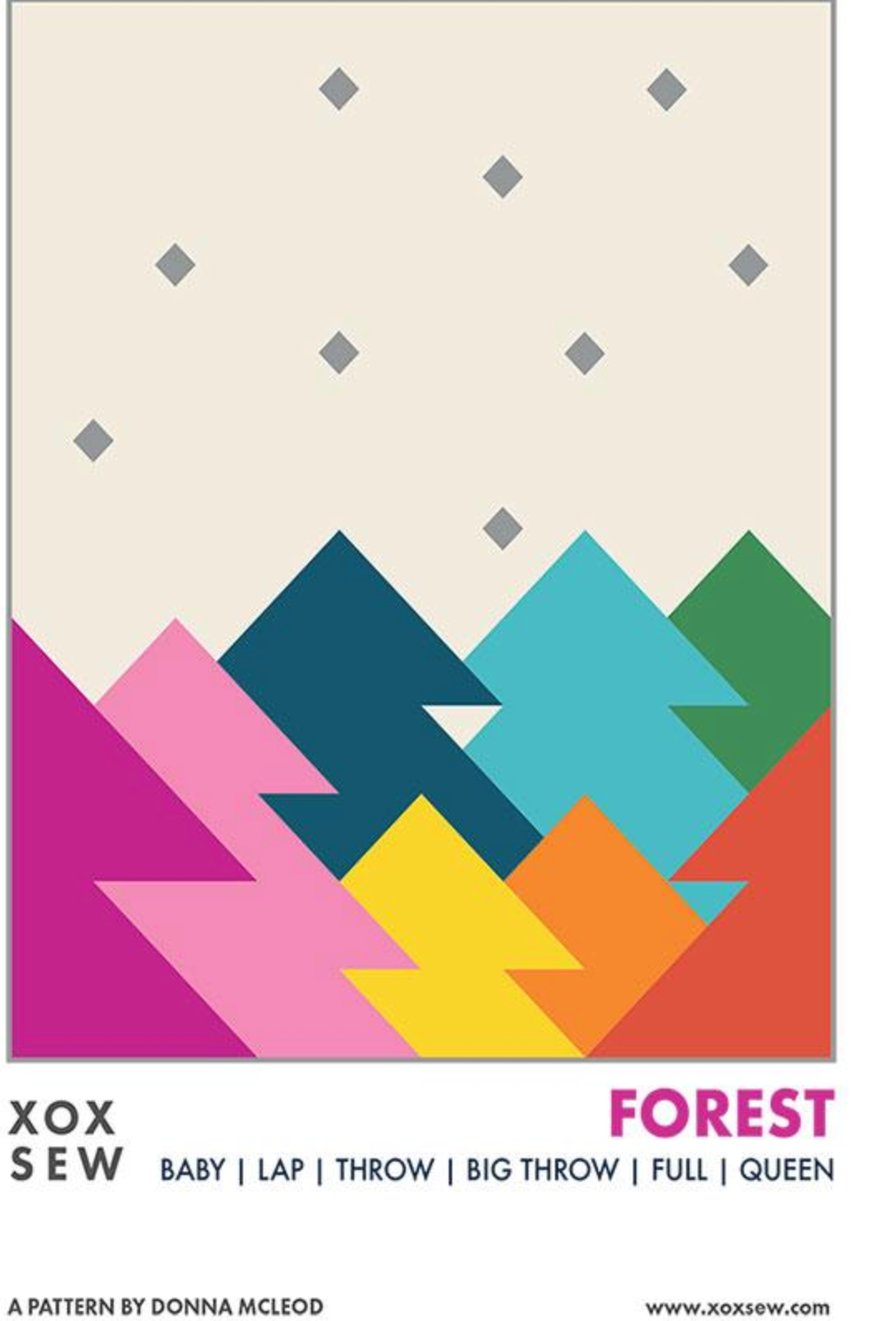 XOXSEW Forest Quilt Pattern