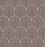 Ruby Star Society Geometry Arches Eggplant Canvas