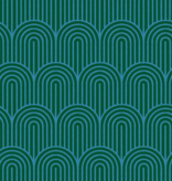 Ruby Star Society Geometry Arches Jade Canvas