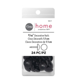 Dritz Dritz Home Decorative Upholstery Nails Smooth Black 7/16in 24ct