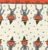Moda 16" Toweling Classic Retro Holiday Pumpkin Dance Skeleton