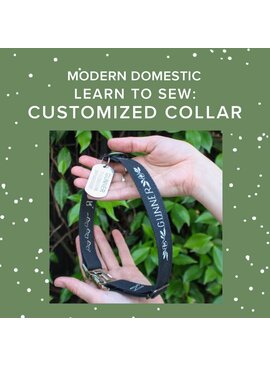 Colleen Connolly Sunday, October 12th, 10am-12:30pm - Learn to Sew: Customized Collar (For Your Pet)