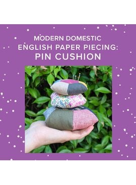 Angela Creais Saturday, October 18th, 1:30pm-4:30pm, Intro to English Paper Piecing: Pin Cushion