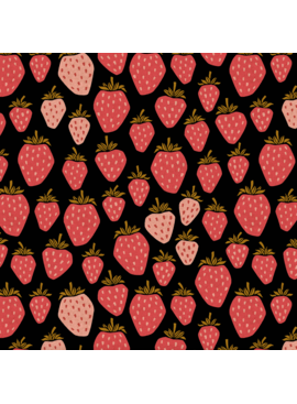 Cotton + Steel Under The Apple Tree Queen of Berries Canvas After Midnight