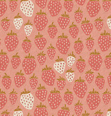 Cotton + Steel Under The Apple Tree Queen of Berries Canvas Flushed