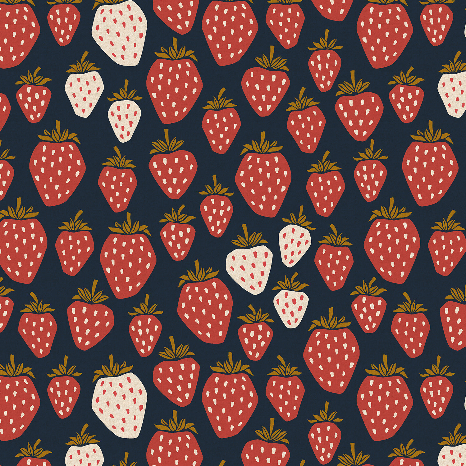 Cotton + Steel Under The Apple Tree Queen of Berries Canvas Starry Night