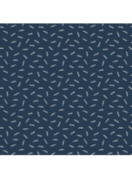 Felicity Fabrics Pasta Love Fusilli Fun Navy