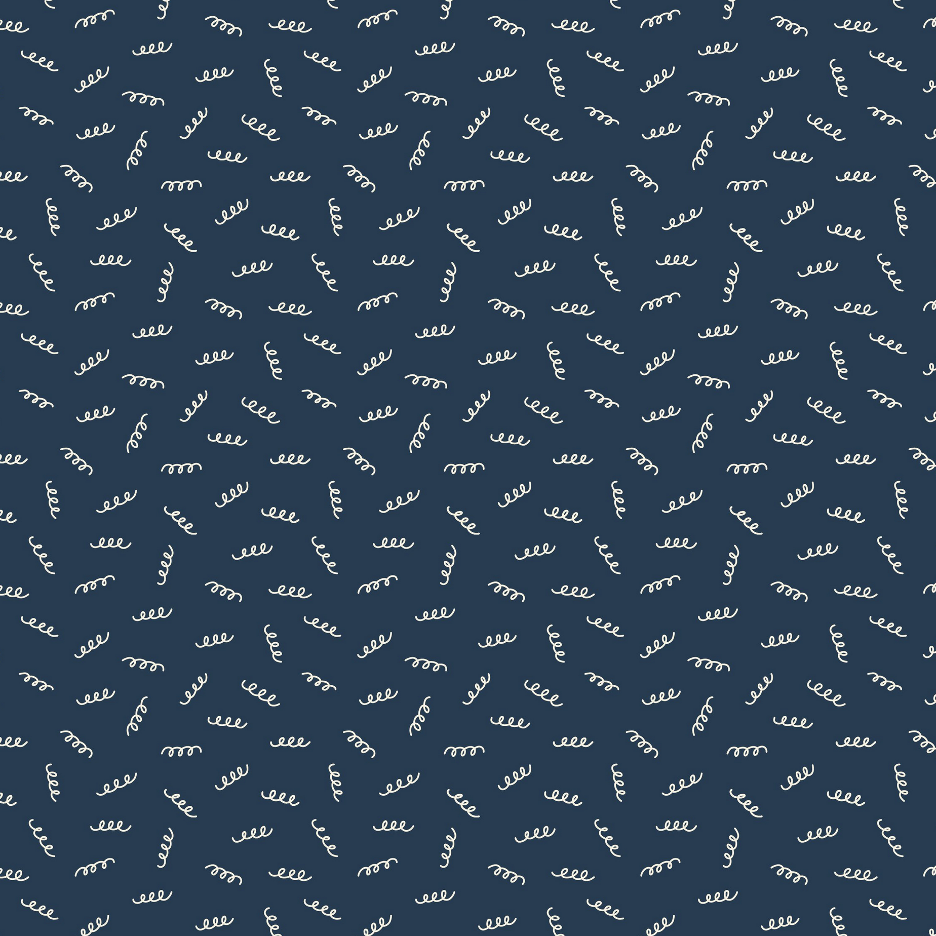 Felicity Fabrics Pasta Love Fusilli Fun Navy