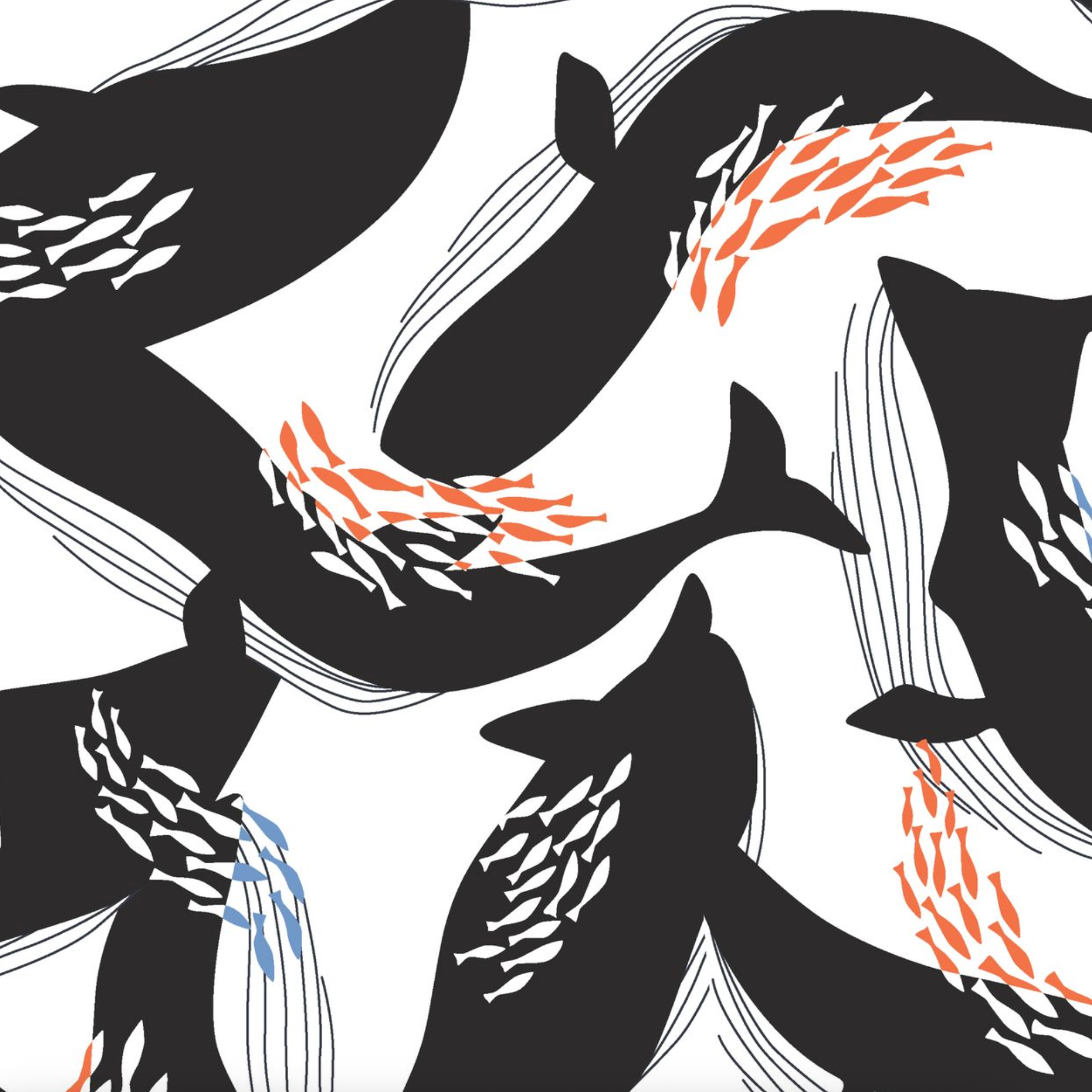 Cloud 9 Fabrics Canvas Collective Happy Whales Ophelia Pang