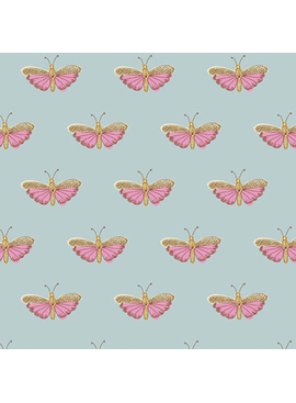 Andover Flourish Chrysalis Blue