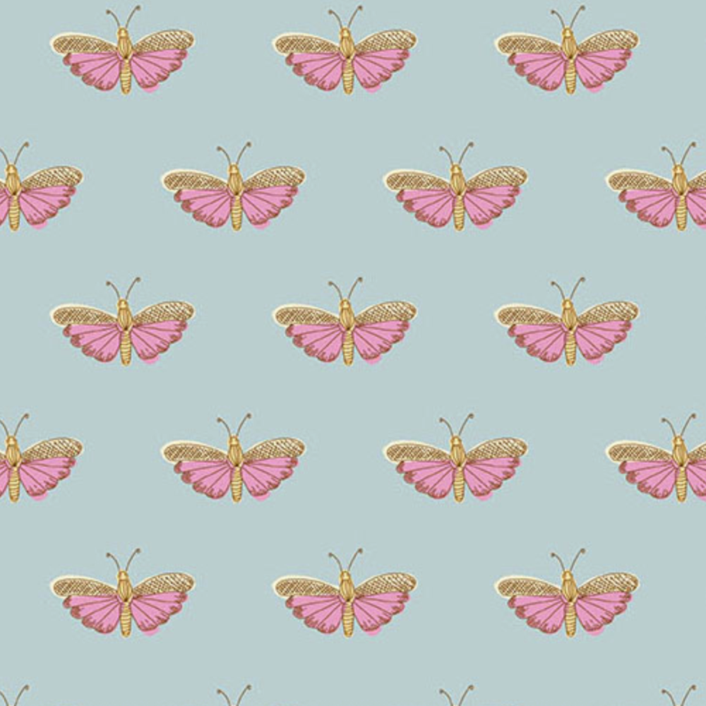 Andover Flourish Chrysalis Blue