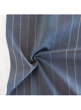Fableism Supply Co Lucky Loom Skinny Stripe Dark Rainbow