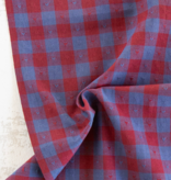 Fableism Supply Co Queen of Hearts Gingham Dobby Hearts in Royal