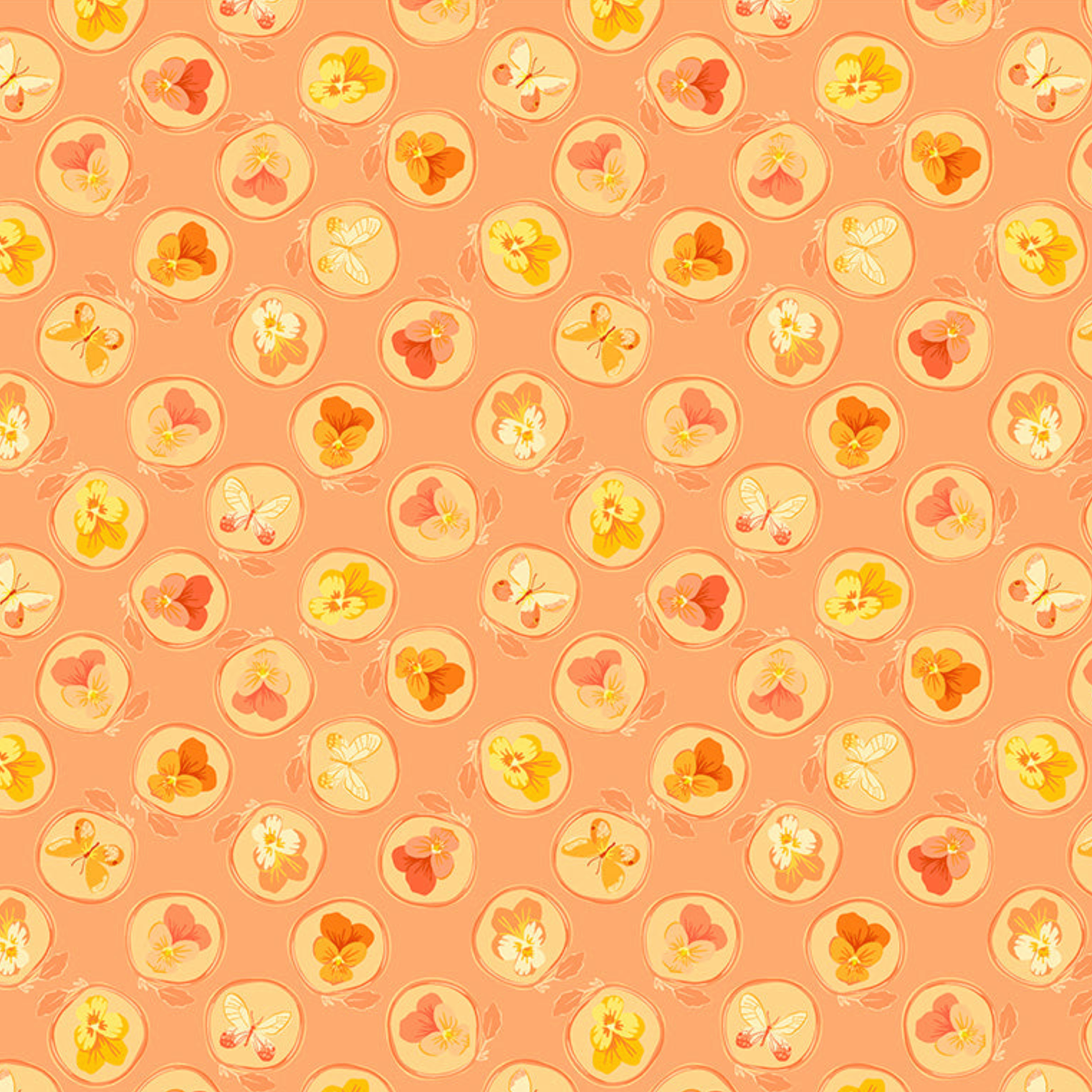 Windham Fabrics Insectarium Cameo Salmon
