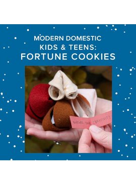Aliya Hoff-Vanoni Monday, December 29th, 1:30pm-4:30pm - Kids & Teens Sewing: Fortune Cookies
