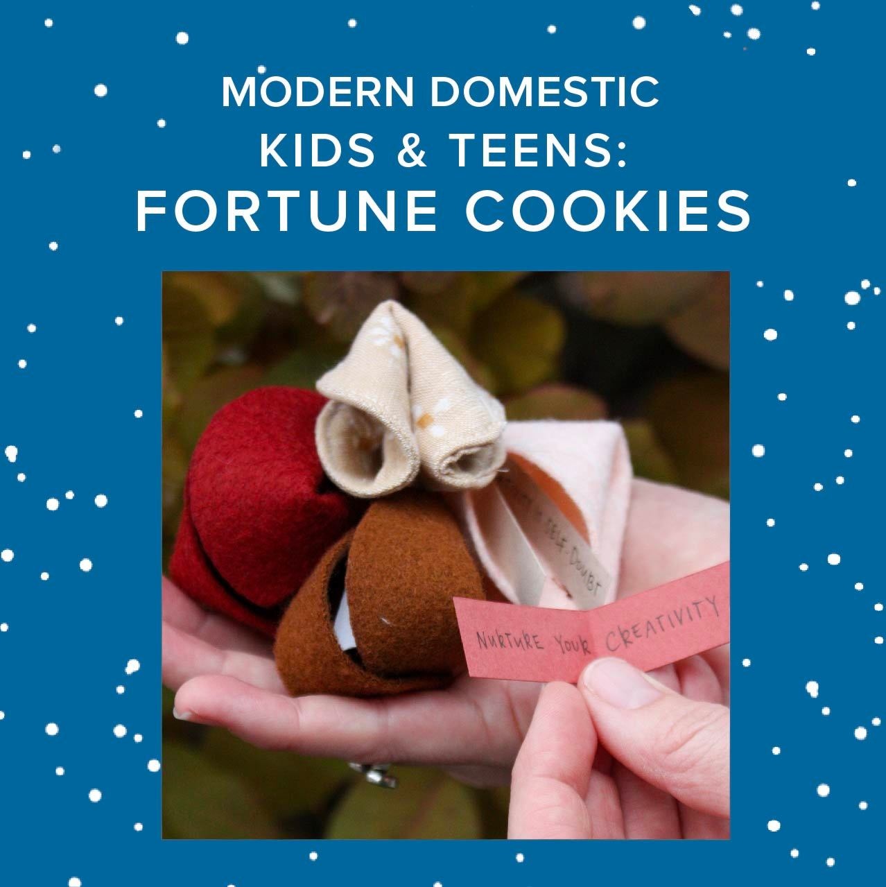Aliya Hoff-Vanoni Kids & Teens Sewing: Fortune Cookies, Monday, December 29th, 1:30pm-4:30pm
