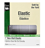 Dritz White Flat Non-Roll Elastic 1"