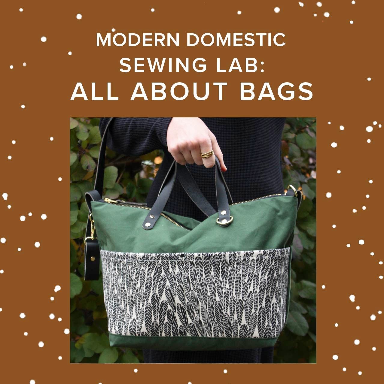 Aliya Hoff-Vanoni Sewing Lab: All About Bags, Wednesdays, January 21st, 28th, & February 4th, 5pm-8pm