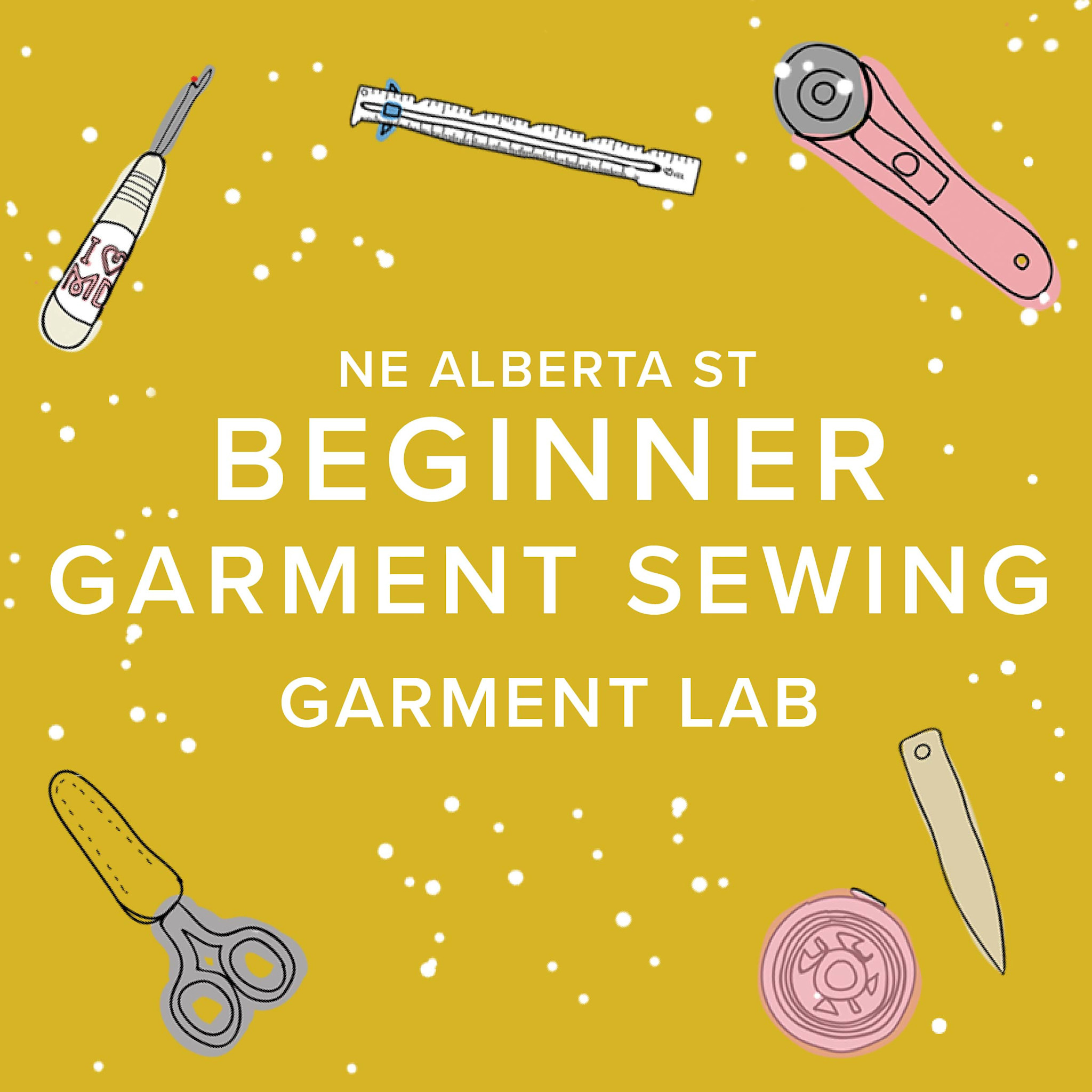 Colleen Connolly CLASS FULL! Garment Lab: Beginner Garment Sewing, Wednesdays, February 11th, 18th, 25th, & March 4th, 5:30pm-8:30pm