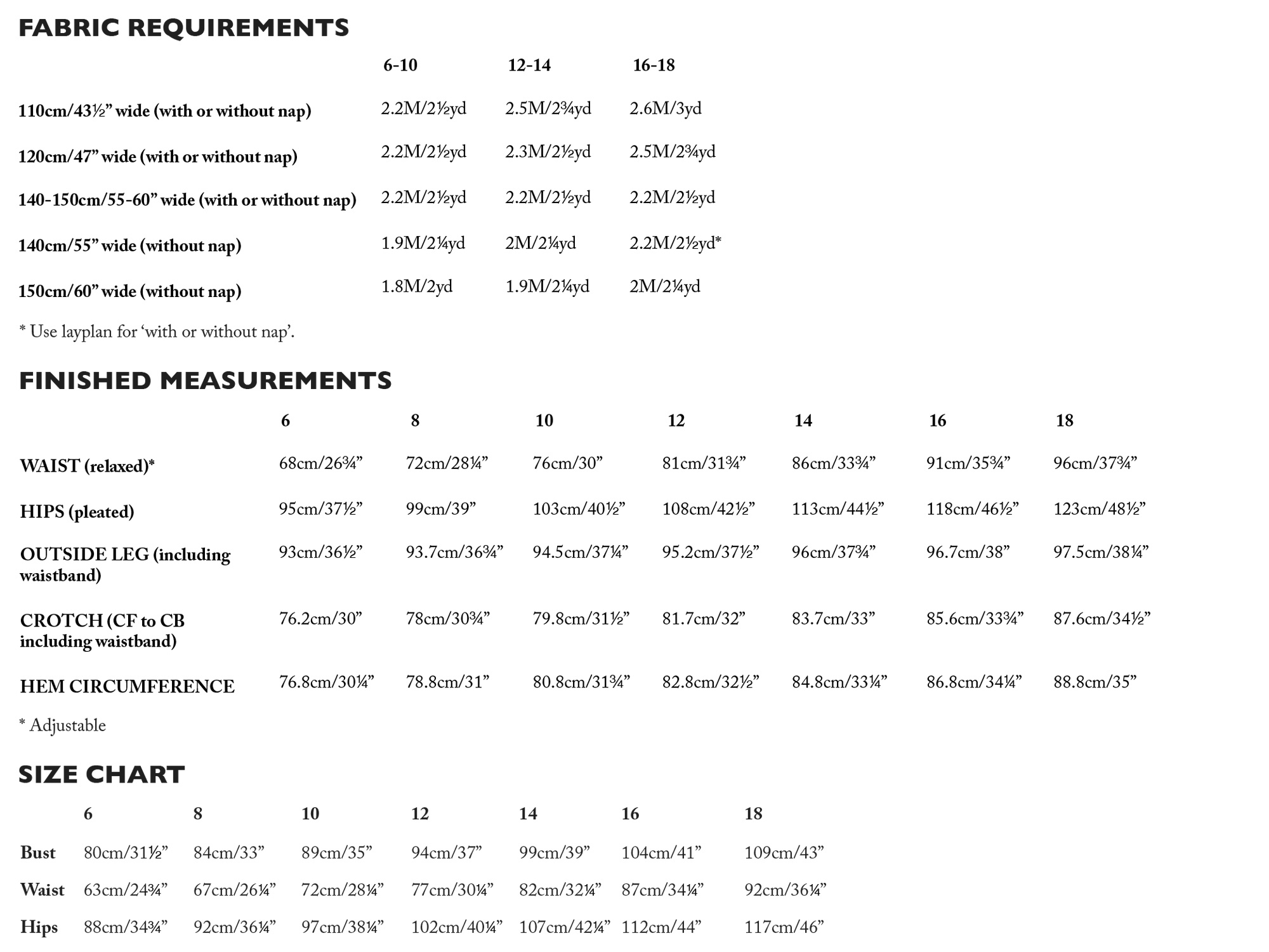 Merchant & Mills Merchant & Mills Juno Trousers Pattern