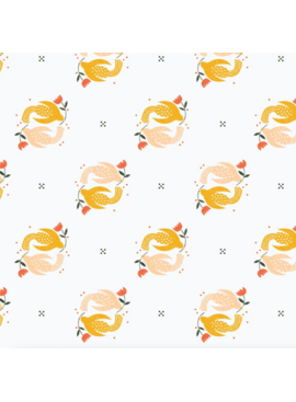 Cloud 9 Fabrics Snail Mail Floral Postage