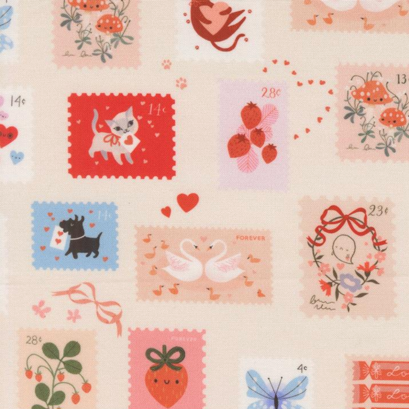 Moda Funny Valentine Champagne Stamps