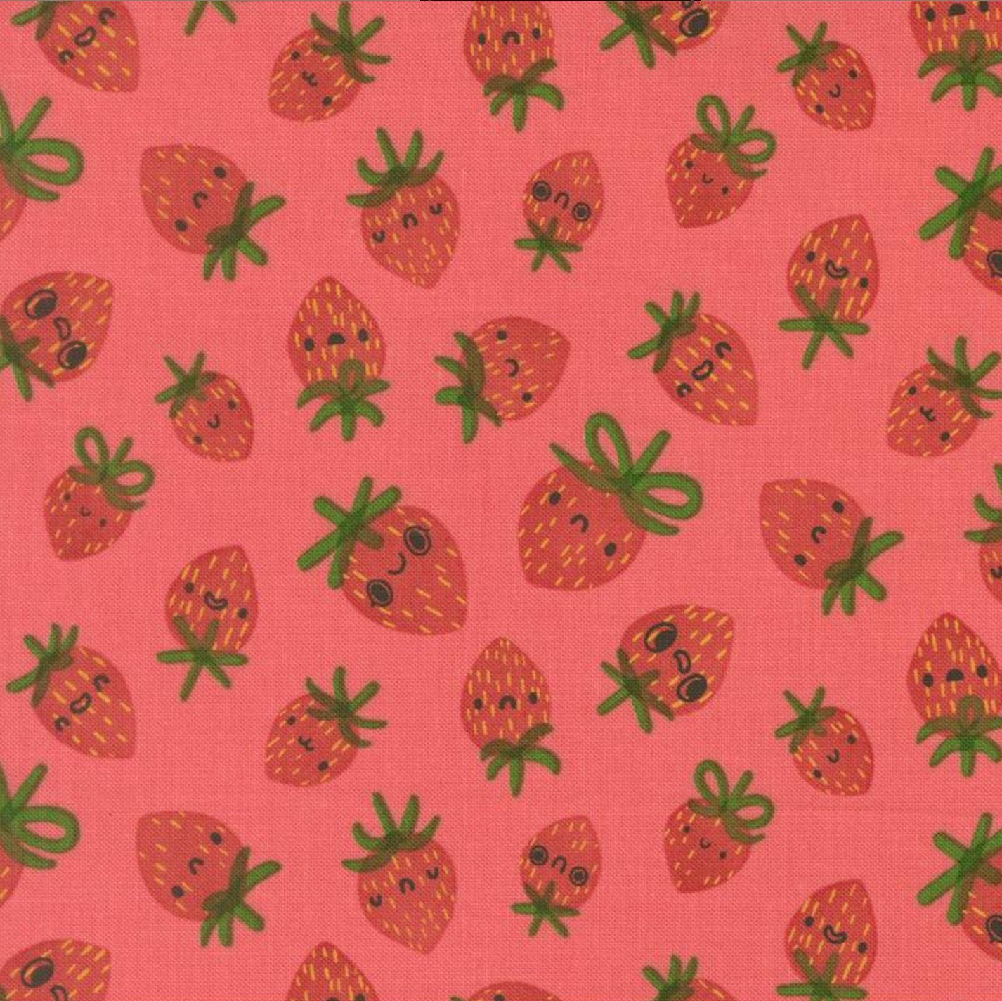 Moda Funny Valentine Coral Strawberries
