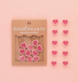 Sarah Hearts Sarah Hearts Pink Sweet Heart 5/8" Buttons