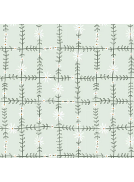Cloud 9 Fabrics Snail Mail Daisy Chain Mint